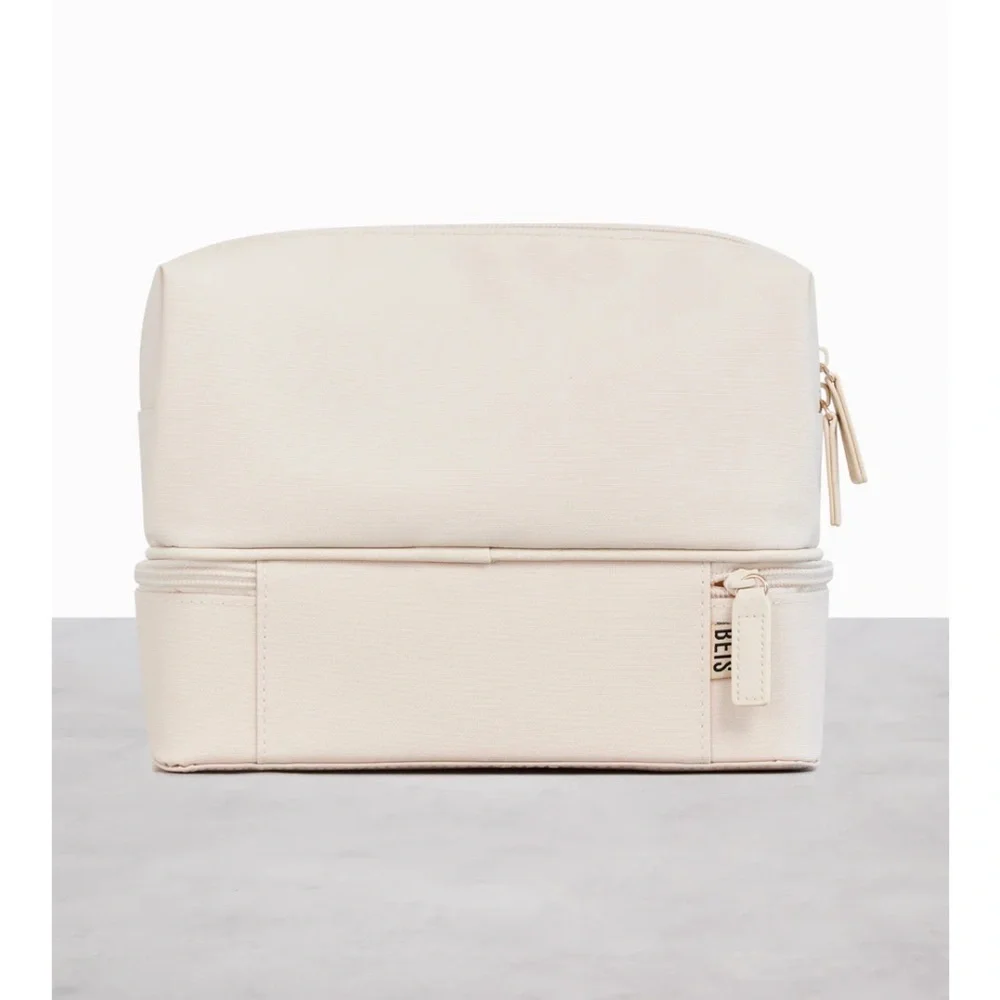 BEIS Double-Decker Cream Cosmetic Case